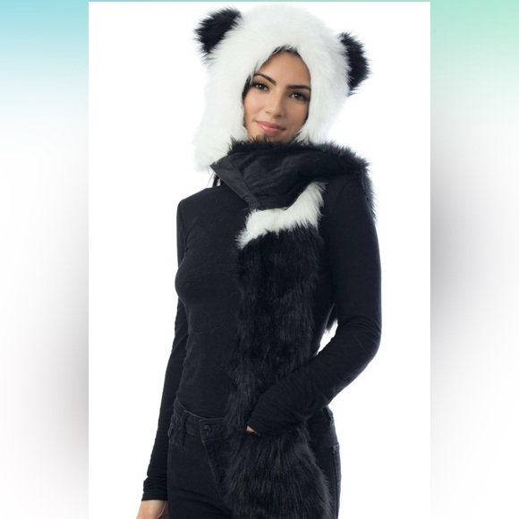 🐼 Panda 3 in 1 scarf hat and mittens! 🐼 - Picture 7 of 8
